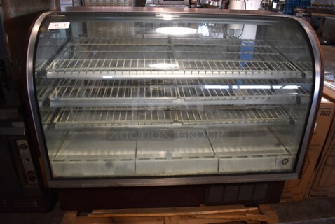 Spartan 93048-59R Metal Commercial Deli Display Case Merchandiser. 120 Volts, 1 Phase. 59x35x48. Tested and Powers On But Temps at 56 Degrees