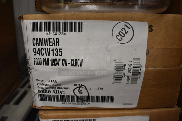 ALL ONE MONEY! Lot of 18 BRAND NEW IN BOX! Cambro Clear Poly 1/9 Size Drop In Bins. 1/9x4 - Image 3 of 3
