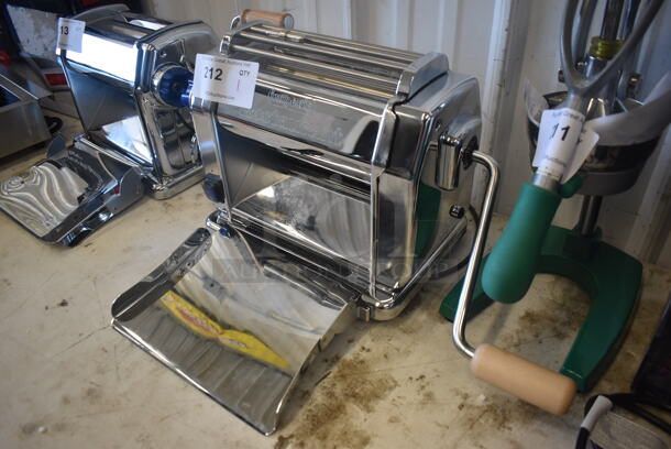 LIKE NEW AND USED ONLY A FEW TIMES! Imperia Electric Stainless Steel 8 1/4" Pasta Machine - 120V 1 Phase 1/4 hp Tested and Working! - Image 3 of 5