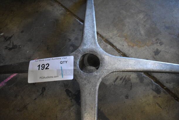 Metal X Table Base. 24x24x3 - Image 3 of 3
