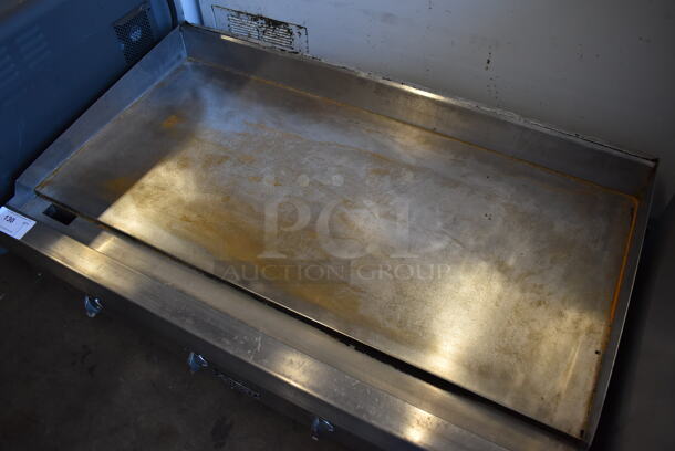 Adcraft Stainless Steel Commercial Countertop Natural Gas Powered Flat Top Griddle. 48x30x16 - Image 3 of 5