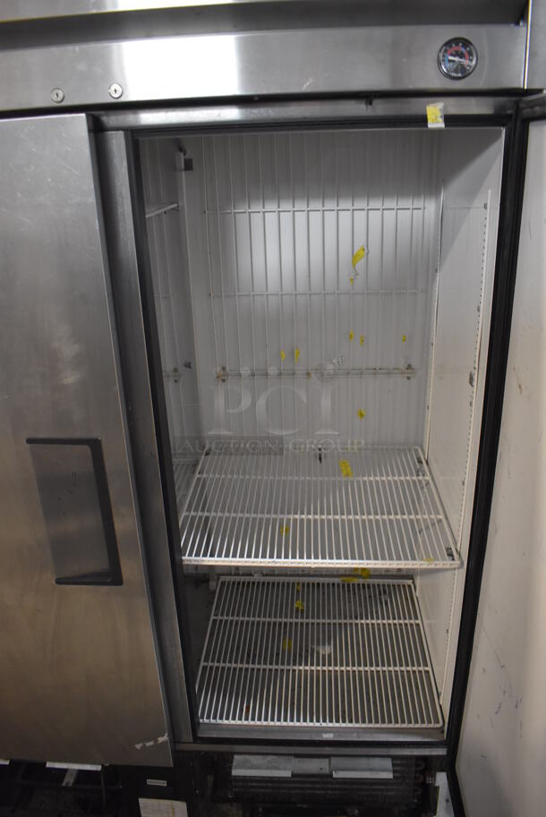 2013 True T-49F ENERGY STAR Stainless Steel Commercial 2 Door Reach In Freezer w/ Poly Coated Racks. 115 Volts, 1 Phase. Tested and Working! - Image 4 of 6