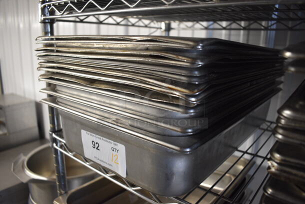 12 Stainless Steel Full Size Drop In Bins. 1/1x4. 12 Times Your Bid! - Image 2 of 3