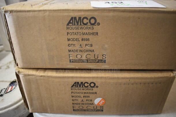 9 BRAND NEW IN BOX! Amco Stainless Steel Mashers. 5.5x3.5x10. 9 Times Your Bid! - Image 3 of 3
