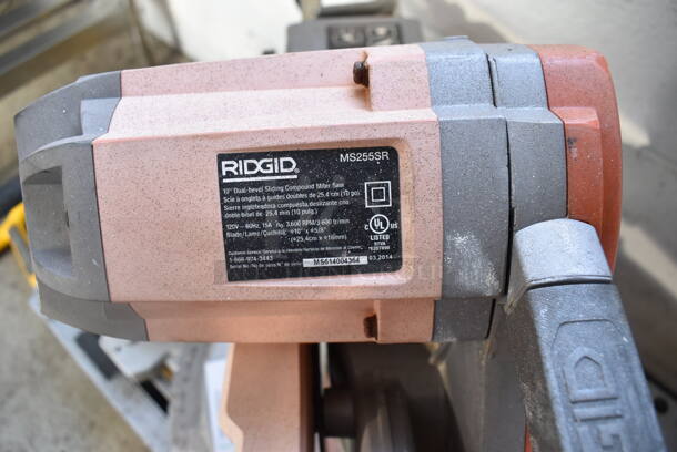 Rigid MS255SR Countertop 10" Dual Bevel Sliding Compound Miter Saw. 120 Volts, 1 Phase. 58x32x30. Tested and Does Not Power On - Image 6 of 7