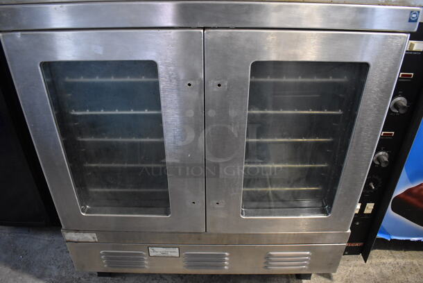 2 Vulcan Snorkel Stainless Steel Commercial Gas Powered Full Size Convection Oven w/ View Through Doors, Metal Oven Racks and Thermostatic Controls. Missing Door Handles. 40x36x79. 2 Times Your Bid! - Image 9 of 9