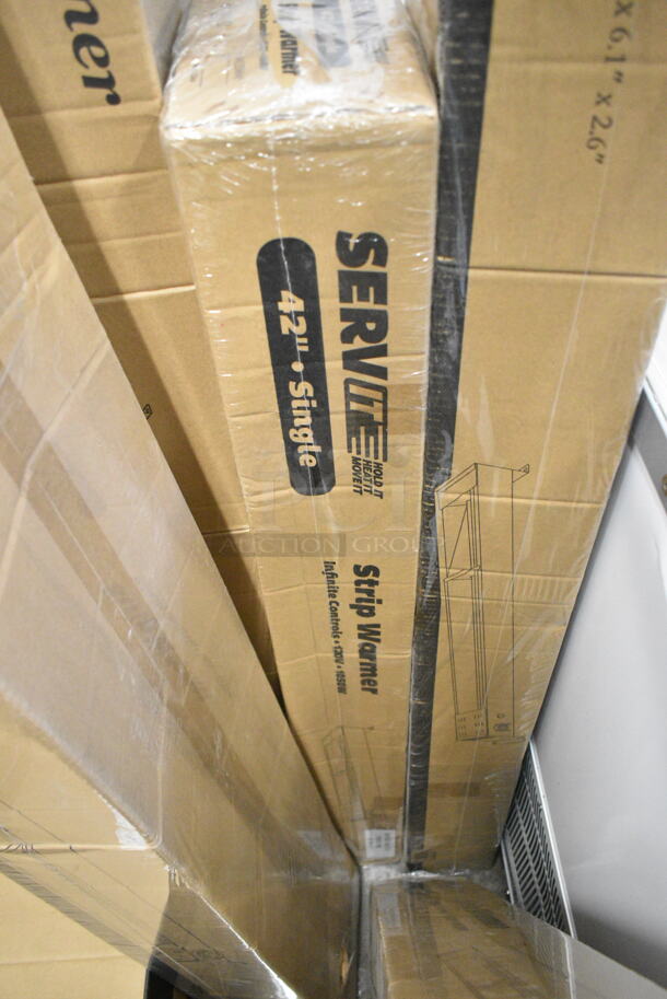 2 BRAND NEW IN BOX! ServIt 423SWI42 Stainless Steel Commercial 42" High Wattage Strip Warmer with Infinite Controls. 120 Volts, 1 Phase. 2 Times Your Bid! - Image 4 of 5