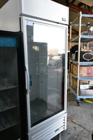 2020 True TSCI-600R-G-PH Metal Commercial Single Door Reach In Cooler Merchandiser. 115 Volts, 1 Phase. Tested and Working!