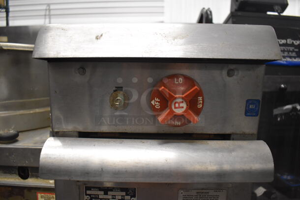 Vulcan VEX3 Stainless Steel Commercial Electric Powered 2 Burner Hot Plate Range. Missing Pieces. 480 Volts, 3 Phase. 12x38x43 - Image 7 of 7