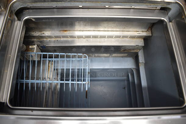 Delfield 4448-12 Stainless Steel Commercial 2 Door Prep Table w/ 2 Lids on Commercial Casters. 115 Volts, 1 Phase. Cannot Test Due To Cut Power Cord - Image 3 of 7