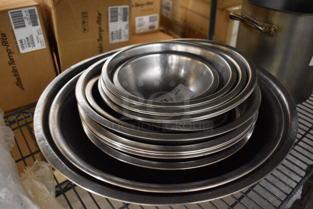 17 Various Metal Bowls. Includes 17x17x5. 17 Times Your Bid! - Image 3 of 3