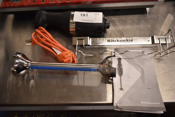 BRAND NEW SCRATCH AND DENT! KitchenAid KHBC312OB 300 Series 12" Two-Speed Metal Commercial Immersion Blender. 120 Volts, 1 Phase. Tested and Working! - Image 2 of 6