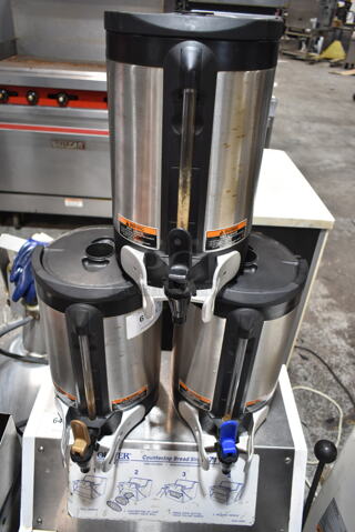 3 Bunn SH SERVER Stainless Steel Commercial Coffee Satellite Dispensers. 3 Times Your Bid!
