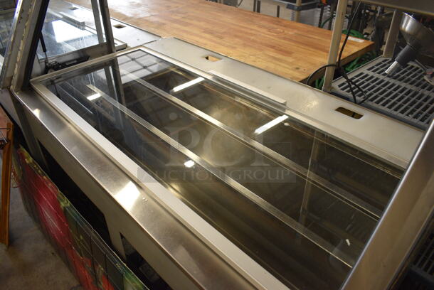Duke Stainless Steel Commercial Subway Sandwich Make Line Prep Line w/ Lowering Sneeze Guards. 146x38x58 - Image 7 of 9
