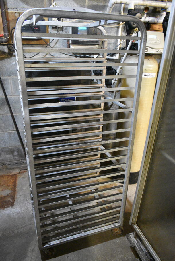 Metal Commercial Pan Transport Rack on Commercial Casters. (basement)  - Image 2 of 3