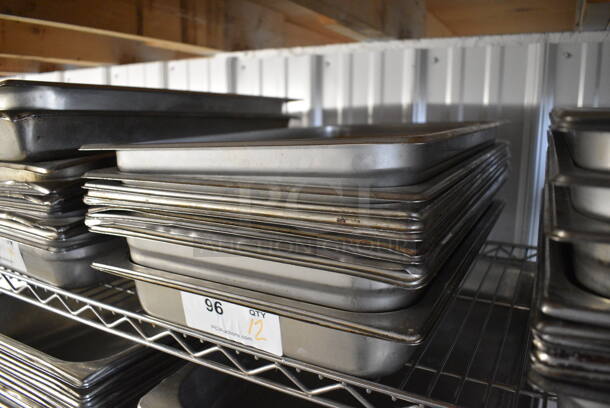 12 Stainless Steel Full Size Drop In Bins. 1/1x2. 12 Times Your Bid! - Image 2 of 3