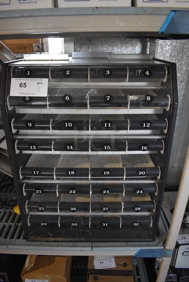 Black and Clear Poly Countertop Merchandiser. 19x17x25 - Image 1 of 4
