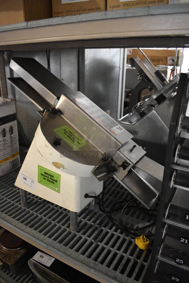 Oliver Model 702-N Stainless Steel Commercial Countertop Bagel Slicer. 115 Volts, 1 Phase. 13x30x26. Tested and Working! - Image 1 of 6
