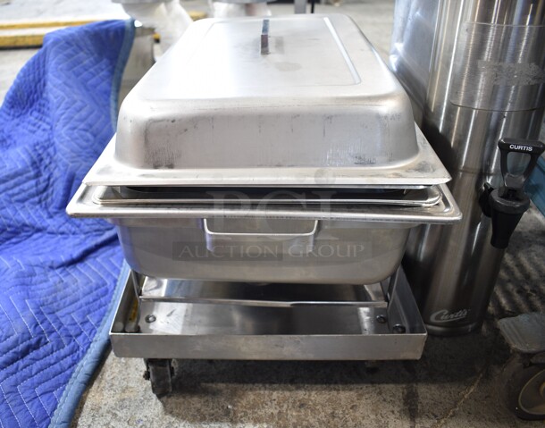 3 Items; Chafing Dish, Curtis Stainless Steel Beverage Holder Dispenser and Dolly. 3 Times Your Bid! - Image 5 of 8