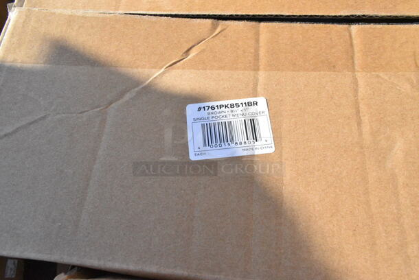 13 BRAND NEW Boxes Including 433WH161118C Choice 16" x 11" x 18 1/4" White Paper Customizable Shopping Bag with Handles - 200/Case,2 Box 1761PK8511BR Choice 8 1/2" x 11" Brown 2-View Single Pocket Menu Cover, 127CH12 Choice 12 oz. Clear RPET Hinged Deli Container - 200/Case, Solo Ultra Clear™ 32AC 32 oz. Customizable Clear PET Plastic Cold Cup - 500/Case, 130BKFKSX500 Choice Black Extra Heavy Weight Wrapped Plastic Cutlery Pack - 500/Case, 760SOUP8WPA Choice 8 oz. White Double Poly-Coated Paper Food Cup with Vented Paper Lid - 250/Case, 795KFT44RNPE Choice 44 oz. Round Kraft PE-Lined Microwavable Take-Out Container 7 5/16" x 2 5/8" - 300/Case. 13 Times Your Bid!  - Image 6 of 12