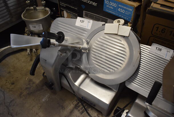 BRAND NEW! PrepPal PPSL-12HD Stainless Steel Commercial Countertop Meat Slicer w/ Blade Sharpener. 120 Volts, 1 Phase. 25x20x20. Tested and Working! - Image 2 of 7