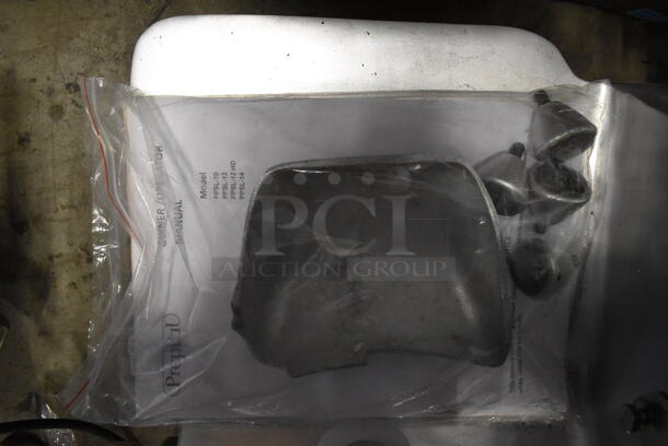 BRAND NEW! PrepPal PPSL-12HD Stainless Steel Commercial Countertop Meat Slicer w/ Blade Sharpener. 120 Volts, 1 Phase. 25x20x20. Tested and Working! - Image 6 of 7