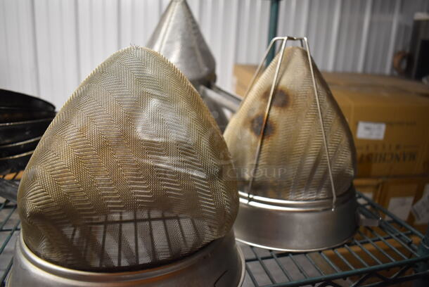4 Various Metal Strainers; 2 China Cap and 2 Chinois. Includes 20x10x10. 4 Times Your Bid! - Image 4 of 4