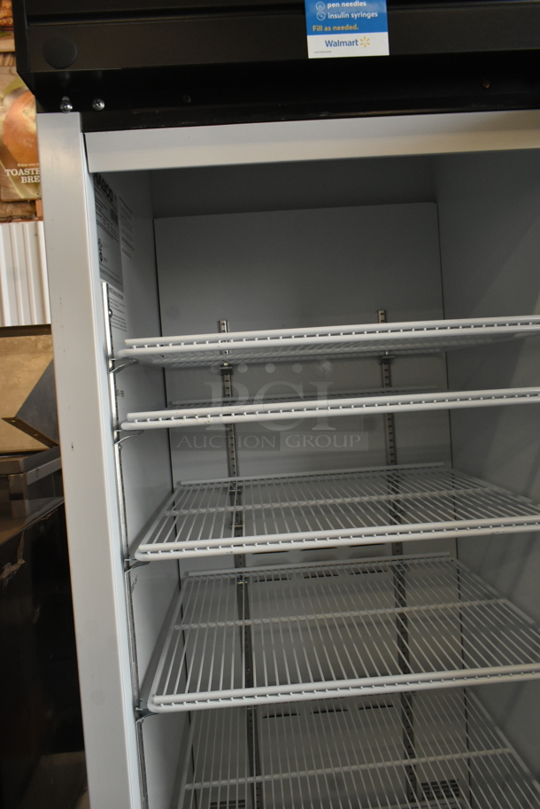 2019 Habco SE18 Metal Commercial Single Door Reach In Cooler Merchandiser w/ Poly Coated Racks. 115 Volts, 1 Phase. Tested and Working! - Image 3 of 5