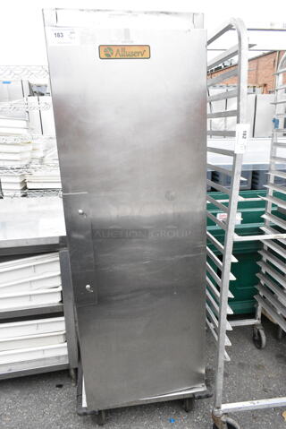 Alluserv Metal Commercial Enclosed Pan Transport Rack on Commercial Casters. 