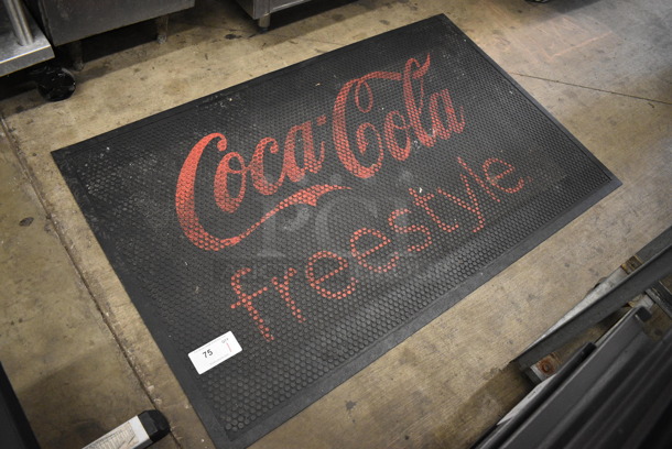 Coca Cola Freestyle Black Floor Mat. 55x34