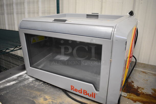 Liebherr Red Bull Metal Commercial Mini Cooler Merchandiser. 115 Volts, 1 Phase. 22x19x15. Tested and Working! - Image 3 of 6