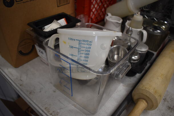 ALL ONE MONEY! Lot of Various Items Including Brew Basket Filters, Sugar Shakers and Poly Bins - Image 4 of 5
