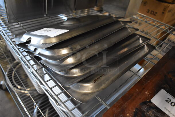 5 Stainless Steel 1/3 Size Drop In Bin Lids. 5 Times Your Bid! - Image 2 of 3