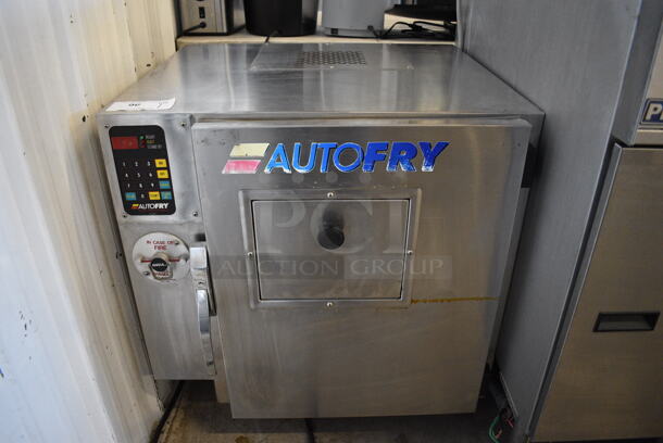 Autofry Stainless Steel Commercial Countertop Electric Powered Ventless Fryer. 220-240 Volts, 1 Phase. 28x26x29