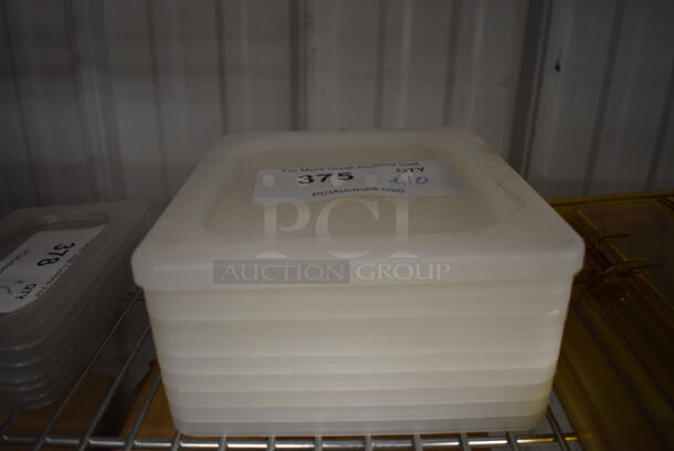 ALL ONE MONEY! Lot of 10 Poly 1/6 Size Drop In Bin Lids! - Image 3 of 3