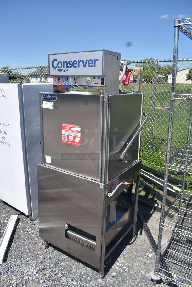 2020 Jackson Conserver XL-E Stainless Steel Pass Through Dishwasher. 115 Volt 1 Phase - Image 3 of 7