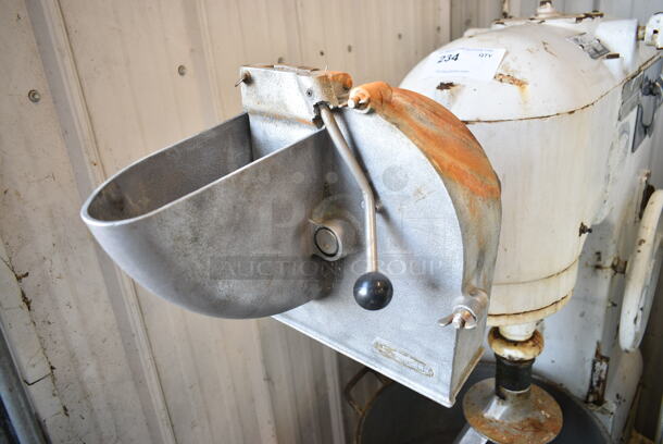AS600 Metal Commercial Floor Style 60 Quart Planetary Dough Mixer w/ Metal Mixing Bowl, Dough Hook, Paddle and Pelican Head Attachments. 208-240 Volts. - Image 5 of 10