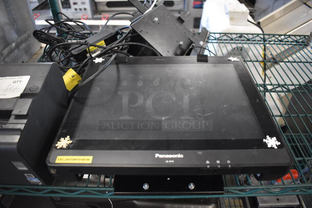 ALL ONE MONEY! Lot of Panasonic JS-970WP 15" POS Monitor and Epson M313A Receipt Printer - Image 2 of 5