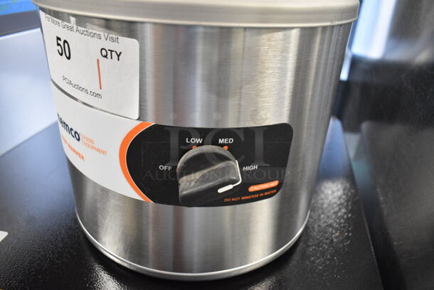 BRAND NEW SCRATCH AND DENT! 2024 Nemco 6100A Stainless Steel 7 Qt. Countertop Warmer. No Insert/Lid/Ladle. 120 Volts, 1 Phase. Tested and Working! - Image 5 of 6