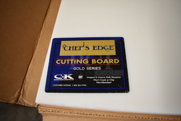 BRAND NEW IN BOX! Chef's Edge Cutting Board. 13.5x21.5x1 - Image 3 of 3