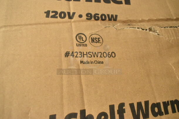BRAND NEW IN BOX! ServIt 423HSW2060 60" Stainless Steel Heated Shelf Warmer. 120 Volts, 1 Phase.  - Image 4 of 4