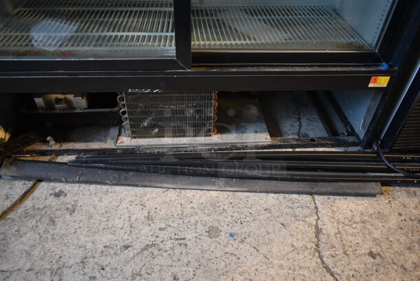 2017 True GDM-41SL-48-HC-LD Metal Commercial 2 Door Reach In Cooler Merchandiser w/ Poly Coated Racks. 115 Volts, 1 Phase. Tested and Working! - Image 2 of 6