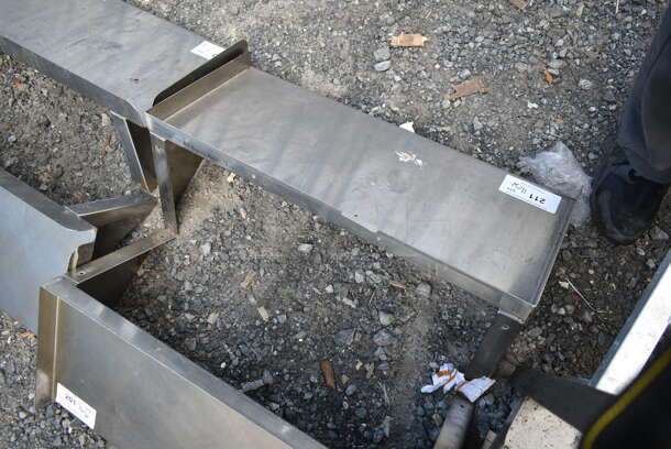 Stainless Steel Wall Mount Shelf. - Image 3 of 3