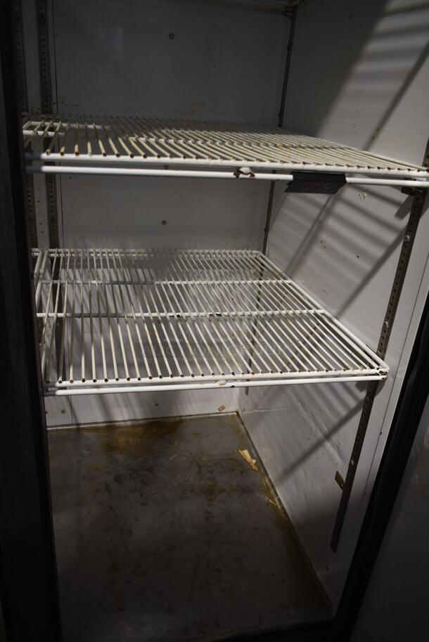 2014 True TG2R-2S ENERGY STAR Stainless Steel Commercial 2 Door Reach In Cooler w/ Poly Coated Racks on Commercial Casters. 115 Volts, 1 Phase. Tested and Working! - Image 8 of 9
