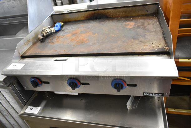 Centaur ABMG36 Stainless Steel Commercial Countertop Natural Gas Powered Flat Top Griddle. - Item #1114614