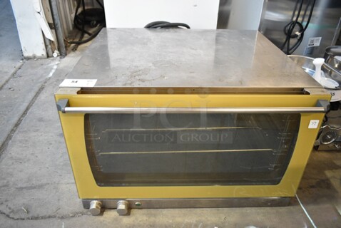 Cadco Unox XAF193 Stainless Steel Commercial Countertop Electric Powered Convection Oven. 230/400 Volts. 