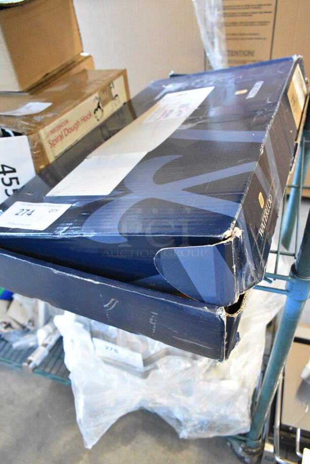 BRAND NEW SCRATCH AND DENT! Waterloo 750fdu88 2.6 GPM Deck-Mounted Pet Grooming / Utility Faucet with 8" Centers, 9' Coiled Hose, and 8" Add-On Faucet  - Image 2 of 4