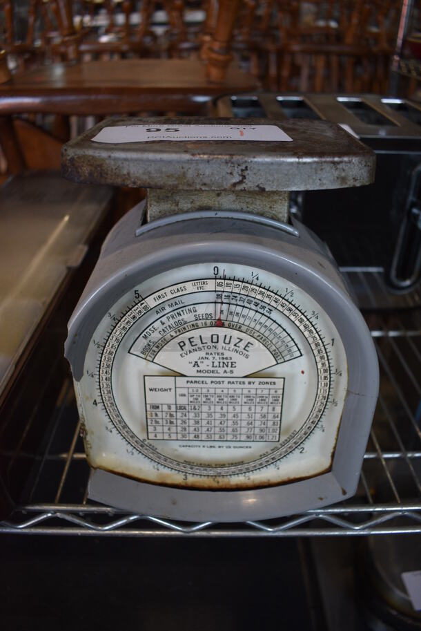 Pelouze A-5 Metal Countertop Food Portioning Scale. 7x7x10 - Image 1 of 5