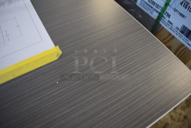 BRAND NEW! Royston 62091077-296 Gray Metal Cabinet w/ Wood Pattern Countertop. 24x30x28 - Image 7 of 7