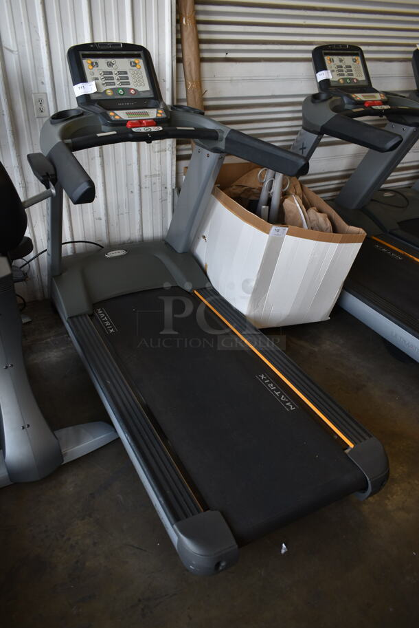 Matrix Ultimate Deck Commercial Floor Style Treadmill. Tested and Working! - Image 1 of 5